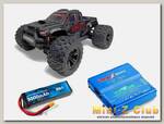 Радиоуправляемый монстр MJX Hyper Go Brushless 4WD 2.4G LED 1:10 (цвет черный) c зарядным устройством и АКБ Li-Po 4S 5000mAh MJX-10208-V1-BLACK-COMBO