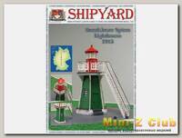 Сборная картонная модель Shipyard маяк Lighthouse Bunthauser Spitze (№24), 1/72