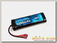 Аккумулятор B&C NiMH 6-Cells 4200 MAH 7.2V, T-Plug