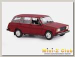 Машина 'АВТОПАНОРАМА' ВАЗ 2104, 1/24, бордовый, инерция, в/к 24,5*12,5*10,5 см