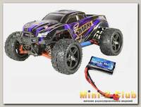 Радиоуправляемый монстр Remo Hobby SMAX UPGRADE V2.0 4WD 2.4G 1/16 RTR (синий) + дополнительный аккумулятор Li-ion B&C 3000mAh, 7,4V, 20C