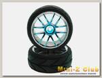Комплект колес для Himoto Hi5101BL, Голубой Хром