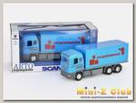 Машина 'АВТОПАНОРАМА' SCANIA (фура) 1/40 инерц., в/к 28*14*12