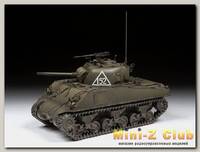 Сборная модель ZVEZDA Американский средний танк М4А2 'Шерман', 1/35