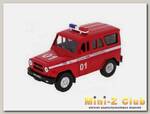 Машина Autotime 'UAZ HUNTER' пожарная охрана 1:36
