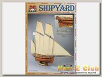 Сборная картонная модель Shipyard люгер Le Coureur (№51), 1/96