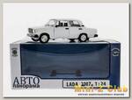 Машина 'АВТОПАНОРАМА' ВАЗ 2107,1/24, Pull Bаck механизм, в/к 10*12*22 cм