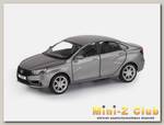 Машина 'АВТОПАНОРАМА' LADA VESTA седан, 1/24, серый, свет. звук. эффекты, в/к 24,5*12,5*10,5 см
