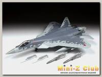 Сборная модель ZVEZDA Российский многофункциональный истребитель пятого поколения Су-57, 1/48