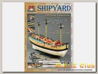 Сборная картонная модель Shipyard барк HMB Endeavour (№33), 1/96