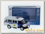 Машина 'АВТОПАНОРАМА' инерц. 'ГАЗель'(полиция) 1/50, в/к 14,5*8*5,5 см