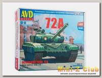 Сборная модель AVD Основной танк Т-72А, 1/43