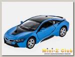 Машина Kinsmart BMW i8 инерция (1/12шт.) 1:36 б/к