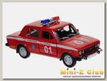 Машина Autotime 'LADA 2106' пожарная охрана 1:36