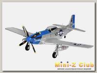 Радиоуправляемый самолет Top RC P-51D Pro синий 750мм flight controller PNP