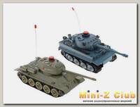 Р/У танковый бой Huan Qi Т-34 и Tiger 1:32 2.4G (два танка, з/у, акк)