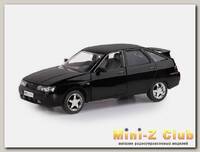 Машина 'АВТОПАНОРАМА' ВАЗ 2112, 1/22, черный, инерция, в/к 24,5*12,5*10,5 см