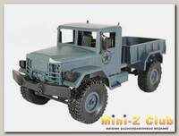 Радиоуправляемая машина MN MODEL военный грузовик (серый) 4WD 2.4G 1/16 RTR