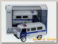 Машина 'АВТОПАНОРАМА' инерц. УАЗ (ДПС) 1/50, в/к 12*7*5,5 см