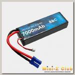 Аккумулятор LiPo B&C - 7,4V 7000МАЧ 50C (2S, HardCase, разъем EC5)