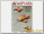 Сборная картонная модель Shipyard телега с бочками (№81), 1/96
