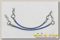 M5312-UPG Клипсы усиленные с тросиком Синий