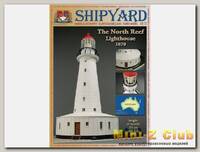 Сборная картонная модель Shipyard маяк North Reef Lighthouse (№55), 1/87
