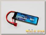 Аккумулятор LiPo B&C 2200 mAh 7.4V (2s) 20C T-plug Soft case