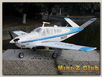 Радиоуправляемый самолет Top RC ST Beechcraft Bonanza V35 голубой 1280мм (шасси) PNP