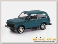 Машина 'АВТОПАНОРАМА' ВАЗ 21214, 1/22, синий, инерция, в/к 24,5*12,5*10,5 см