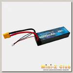 Аккумулятор LiPo B&C - 7.4v 6000мАч 90C (2S, Hardcase, разъём Bullet 4.0 мм + XT60)