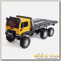 Радиоуправляемый краулер HobbyPlus CR18P Flat Bed 6X6 1/18 RTR (цвет желтый)