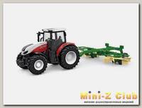 Радиоуправляемый фермерский трактор Korody с роторной косилкой 1/24 2.4G 6CH RTR