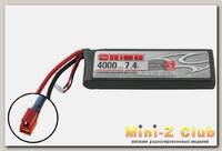 Team Orion Li-Po 7,4В(2S) 4000mah 50C SoftCase Deans plug with LED charge status