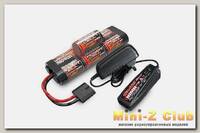 Аккумулятор + зарядное устройство TRAXXAS 8.4V 3000mAh NiMH TRX Plug + Fast Charger 2-amp Комбо