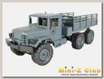 Радиоуправляемая машина MN MODEL военный грузовик (серый) 6WD 2.4G 1/16 RTR