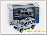 Машина 'АВТОПАНОРАМА' инерц. УАЗ Патриот (полиция) 1/50, в/к 12*7*5,5 см