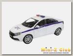Машина 'АВТОПАНОРАМА' LADA VESTA 'Полиция' седан, 1/24, свет. звук. эффекты, в/к 24,5*12,5*10,5 см