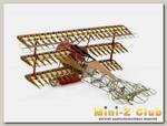 Сборная деревянная модель самолета Artesania Latina FOKKER DR.I 1918 RED BARON, 1/16