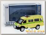 Машина 'АВТОПАНОРАМА' инерц. 'ГАЗель'(инкасация) 1/50, в/к 14,5*8*5,5 см