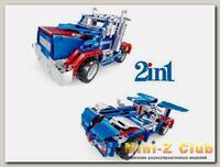 Р/У конструктор Qihui Mechanical Master 2 в 1 Тягач и Спорткар (455 деталей)