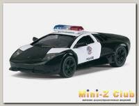 Машина Kinsmart 1:36 Lamborghini Murcielago LP640 полиция, инерция (1/12шт.) б/к