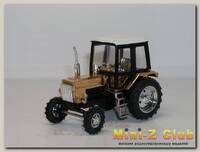 Сувенирная модель трактора МТЗ-82 Belarus 'Люкс-2' металл (золотой) 1:43